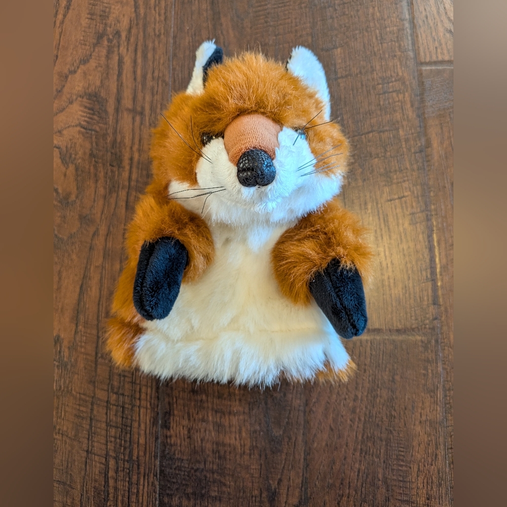 Folkmanis Little Red Fox Faux Fur Hand Plush Stuffed Puppet Storytime Play Toy
